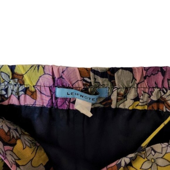 Anthropologie Leifnotes Floral Tank Top‎ Blouse size 2 Strappy Ruffles - Picture 6 of 9